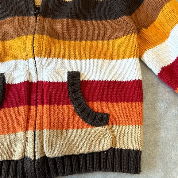 GAP - knit  full zipped knit hoodie. Size 6-12 months - Picture 3 of 4